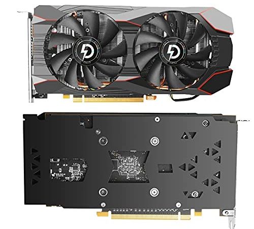 AMD RX580 8GB tarjetas gráficas, 256Bit 2304SP GDDR5 1340/7000Mhz tarjetas de vídeo, RX 580 GPU Desktop Computer Game Videocard adecuado para BTC/ETH Mining (RX580 8G)