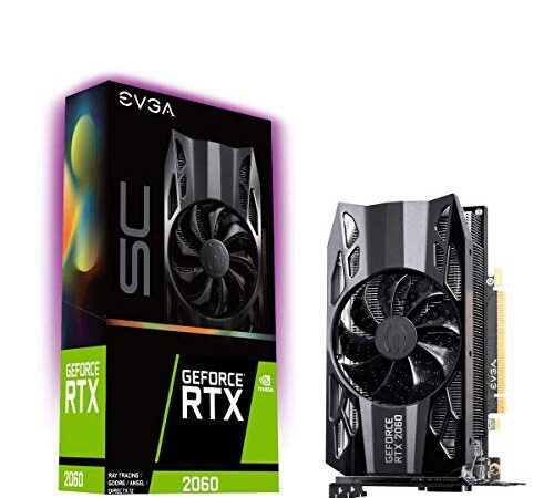 EVGA GeForce RTX 2060 SC, OVERCLOCKED, 2.75 Slot Extreme Cool, 70C Gaming, 06G-P4-2062-KR, 6GB GDDR6