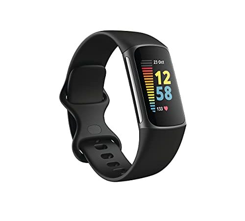 Fitbit Luxe, Elegancia Estilo Para Ponerte En Forma Mejorar Tu Bienestar., Activity Tracker Unisex Adulto, Negro, Talla Única