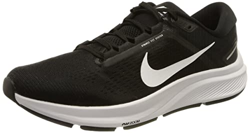 NIKE Air Zoom Structure 24, Low Top Hombre, Black/White, 47 EU