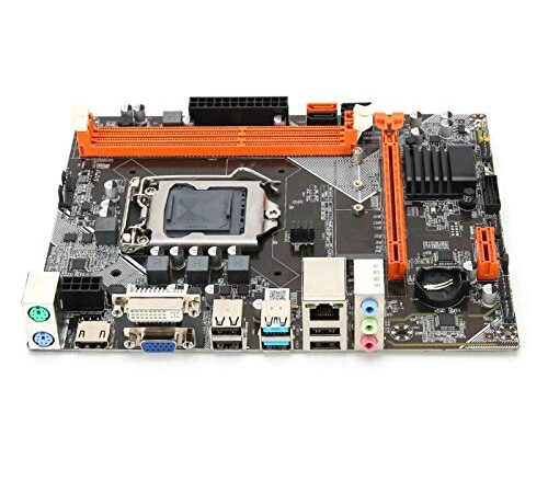 Placa Base de Escritorio Universal,B75 M.2 1155-Pin USB3.0 SATA3 DDR3 Placa Base de Escritorio,Placa Base Portátil del Reemplazo de 6 Canales Tarjeta de Sonido Gigabit Ethernet,Placa Madre Profesional