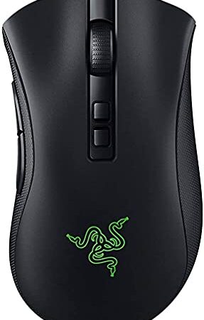 Razer DeathAdder V2 Pro - Ratón Gaming inalámbrico ergonómico (interruptores ópticos, enfoque óptico + sensor de 20K, memoria integrada, programable) Negro