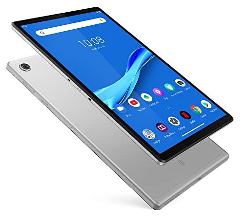 Lenovo M10 FHD Plus (2nd Gen) - Tablet de 10.3" FullHD (MediaTek Helio P22T, 4 GB de RAM, 64 GB ampliables hasta 1 TB, 2 Altavoces, Wifi + Bluetooth, Android 9 Pie) - Color Plata