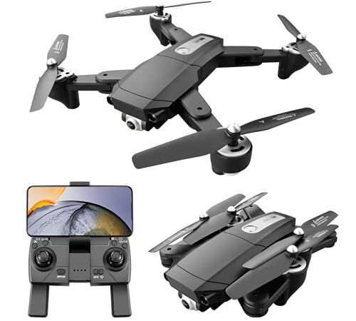 S604 Pro GPS Drone con Cámara Dual para Adultos 6K Ultra HD 5Ghz FPV Quadcopter con Vídeo en Vivo Retención de Altitud Funciones de Waypoints Sígueme VR Pantalla Dividida 46-70