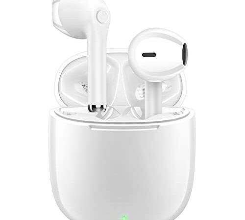 Auriculares Inalámbricos, yobola Auriculares Bluetooth 5.1 HiFi Estéreo, Cascos Inalambricos Bluetooth con Control Táctil, Micrófono Incorporado, IPX5 Deportivos, para Xiaomi Samsung iPhone Huawei