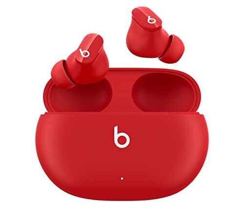 Beats Studio Buds – Auriculares intraurales Totalmente inalámbricos con cancelación del Ruido – Auriculares Bluetooth Resistentes al Sudor, compatibles con Apple y Android – Rojo Beats