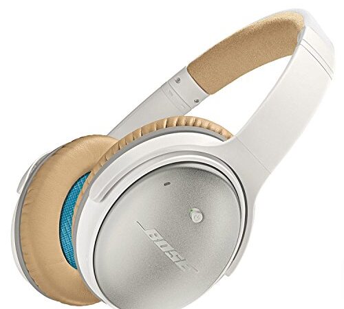 Bose® QuietComfort® 25 - Auriculares supraurales compatibles con Apple (Acoustic Noise Cancelling®, con micrófono, Control Remoto Integrado, reducción de Ruido Activa), Blanco