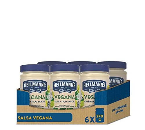 Hellmann's Salsa Vegana 270g - Pack de 6