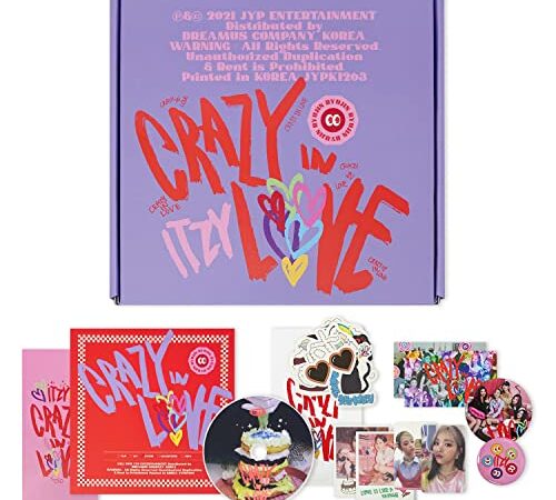 ITZY The 1st Album - CRAZY IN LOVE [ RYUJIN VER. ] Package Box + Photobook + CD-R + Lyric Paper + Photocard + Polaroid + Sticker Pack