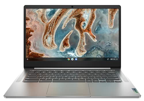 Lenovo IdeaPad 3 CB 14M836 Chromebook Gen 6 - Portátil 14" FullHD (MediaTek MT8183, 4GB RAM, 32GB eMMC, Arm Mali-G72 MP3 GPU, Chrome OS) Color Gris (Arctic Grey) - Teclado QWERTY Español