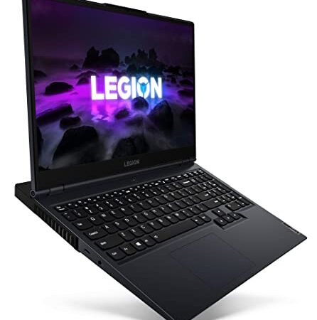 Lenovo Legion 5 Gen 6 - Ordenador Portátil Gaming 15.6" FullHD 120Hz (AMD Ryzen 5 5600H,8GB RAM,512GB SSD,NVIDIA GeForce RTX 3060 6GB GDDR6,FreeDOS) Azul/Negro - Teclado QWERTY Portugués (82JU014MPG)