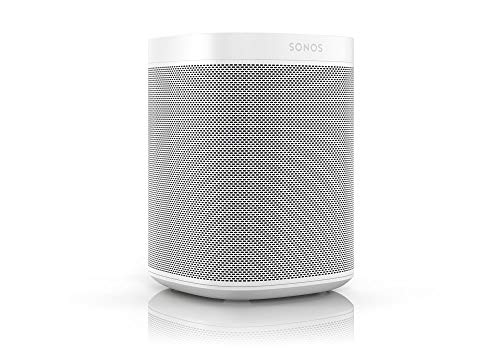 Sonos One altavoz inteligente con control por voz de Amazon Alexa & asistente de Google, conexión wifi y compatibilidad con AirPlay en dispositivos iOS, color blanco