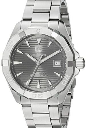 TAG Heuer de hombre "aquaracracer Swiss automático acero inoxidable reloj de vestido, color: silver-toned (modelo: WAY2113. ba0928)