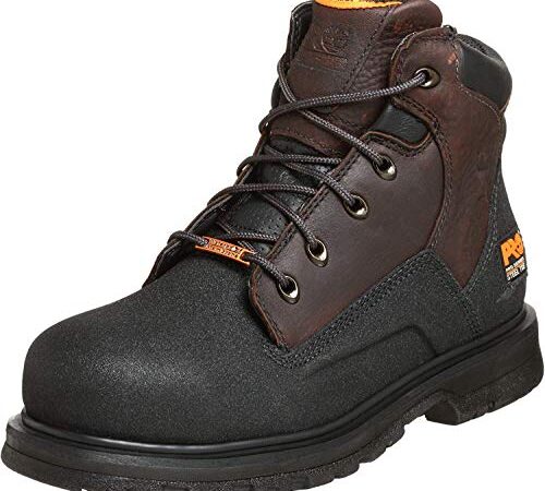 Timberland PRO Men's 47001 Power Welt Waterproof 6" Steel-Toe Boot,Brown/Brown,9 W