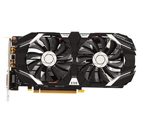 Annadue GTX 1060 GDDR5 Tarjeta Gráfica de PC de Escritorio con Doble Ventilador 4K HDR 8008MHz para GTX 1060 6GB, GTX 1060 5GB, GTX 1060 3GBGTX 1060 6GB, GTX 1060 5GB, GTX 1060 3GB.(5 GB)