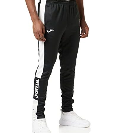 Joma Championship IV Pantalones, Hombre, Negro Blanco, M