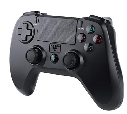 Mando Inalámbrico para PS4, JAMSWALL Wireless Bluetooth Gamepad Controlador para PS4 con Vibración Doble/3D Sensores de Movimiento/Panel Multitáctil/3.5mm Puerto de Audio, Mando para PS4/PS3/ PC