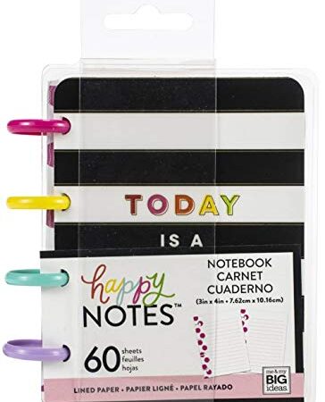 Me & My Big Ideas Happy Planner - Libro de notas con 60 hojas (texto en inglés)