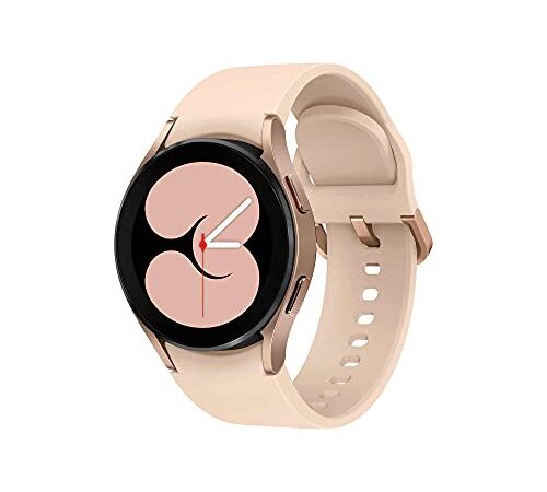 Samsung Reloj Inteligente Galaxy Watch4, monitoreo de Salud, rastreador de Fitness, batería de Larga duración, Bluetooth, 40 mm, Oro Rosa (versión Reino Unido)