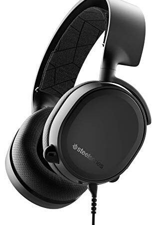 Steelseries Arctis 3 Console - Auriculares De Juego Con Cable Estéreos - Para PlayStation 5, PS4, Xbox One, Nintendo Switch, Vr, Android E iOS - Negro