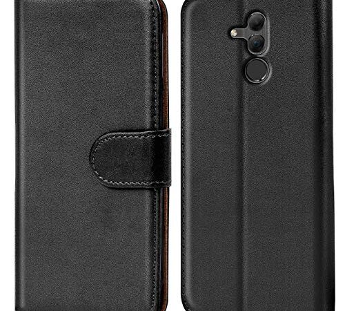 Verco Funda para Huawei Mate 20 Lite, Telefono Movil Case Compatible con Mate 20 Lite Libro Protectora Carcasa, Negro