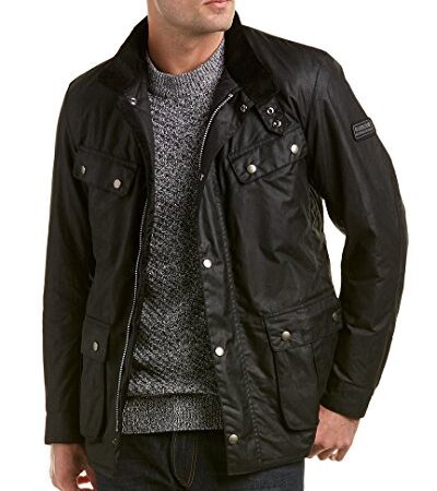 Barbour International Men's Duke Wax Jacket - Black - M - Black