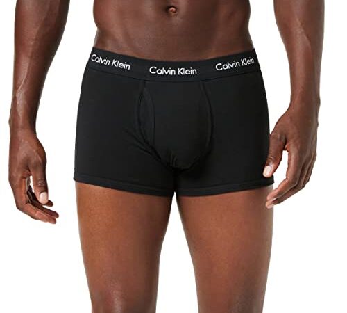 Calvin Klein Boxershorts-Modern Essentials Bóxer, Negro (Black 001), L para Hombre