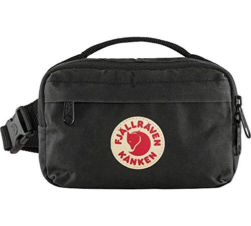 Fjallraven Kånken Hip, Sports Backpack Mujer, Negro, Talla Única