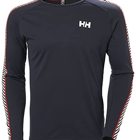 Helly Hansen Lifa Active Stripe Crew, Camisa Hombre, Azul (Blue), L