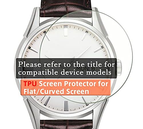 VacFun 3 Piezas HD Claro Protector de Pantalla para Tissot Men's T0954171104700 Quickster Blue Watch (Not Cristal Templado) Screen Protector Sin Burbujas Película Protectora