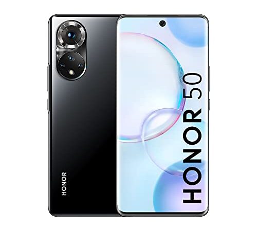 HONOR 50 Teléfono móvil 5G SIM Libre Desbloqueado 6 + 128 GB Smartphone con cámara de 108 MP, Pantalla Curva de 120 Hz 6.57 Pulgadas, Android 11, 2 años de garantía