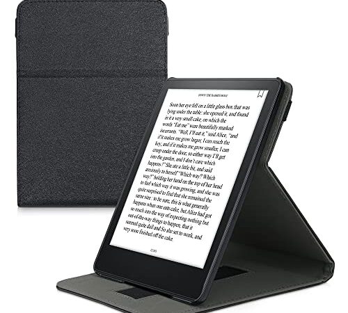 kwmobile Carcasa Compatible con Amazon Kindle Paperwhite (11. Gen - 2021) - Funda con Tapa y Soporte - Case Flip de